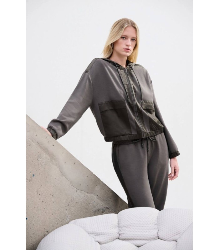 Chaqueta Capucha Caqui Joseph Ribkoff Mujer