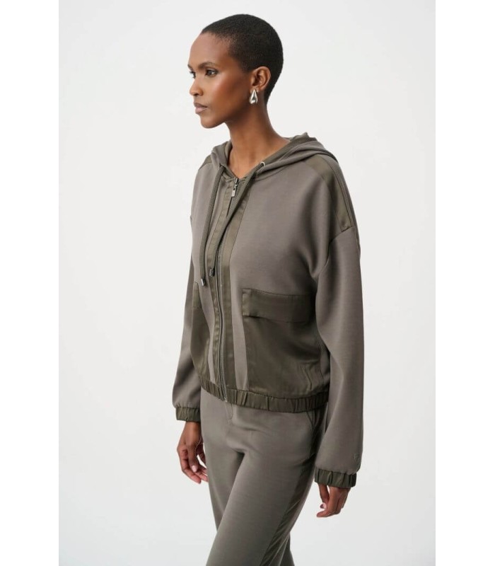 Chaqueta Capucha Caqui Joseph Ribkoff Mujer