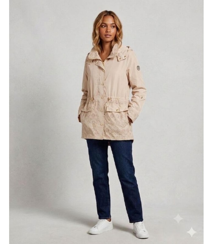 Parka Técnica Beige Fuego Mujer