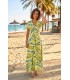 Vestido Estampado Verde Aldo Martins Mujer