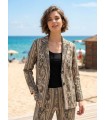 Blazer Estampado Paisley Anna Mora Mujer