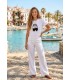 Camiseta Blanca Zapatos Frank Lyman Mujer