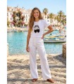 Camiseta Blanca Zapatos Frank Lyman Mujer