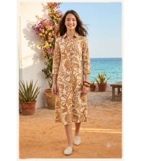 Vestido Camisero Estampado Civit Mujer