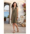 Vestido Camisero Sin Mangas Civit Mujer