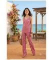 Pantalón Fucsia Estampado Civit Mujer