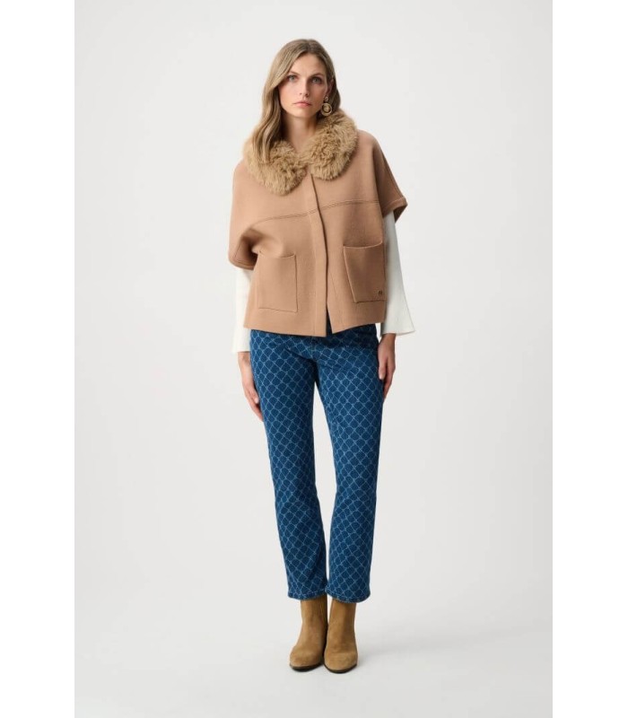 Chaqueta Boxy Camel Joseph Ribkoff Mujer