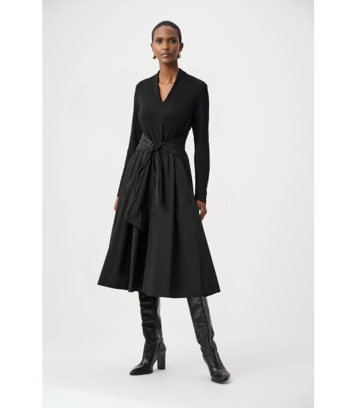 Vestido Negro Acampanado Joseph Ribkoff Mujer