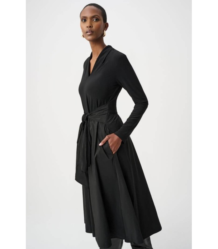 Vestido Negro Acampanado Joseph Ribkoff Mujer