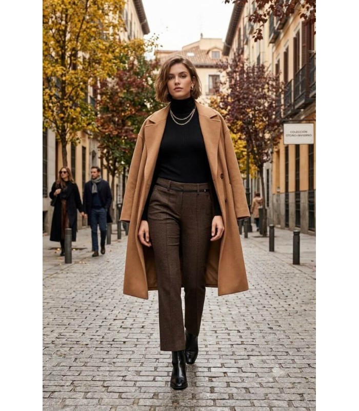 Pantalón FRANCOISE Marrón Cambio Mujer