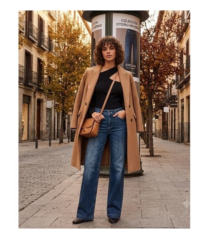 Pantalón Vaquero Azul Medio MAC Mujer