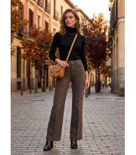Pantalón Vaquero Marrón MAC Mujer