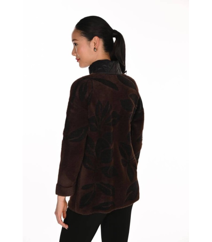 Chaqueta Punto Hojas Frank Lyman Mujer