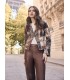 Chaqueta Marrón Caballos Frank Lyman Mujer