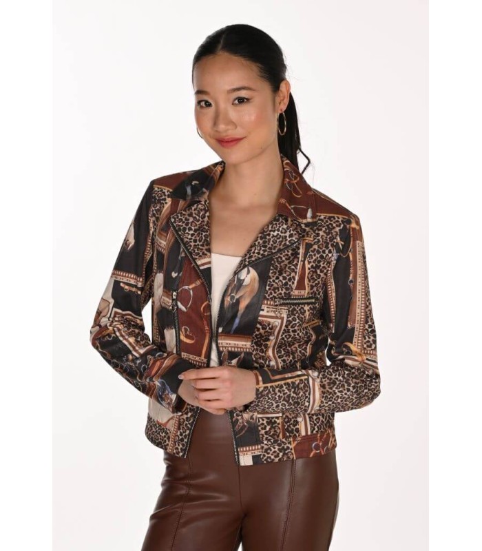Chaqueta Marrón Caballos Frank Lyman Mujer
