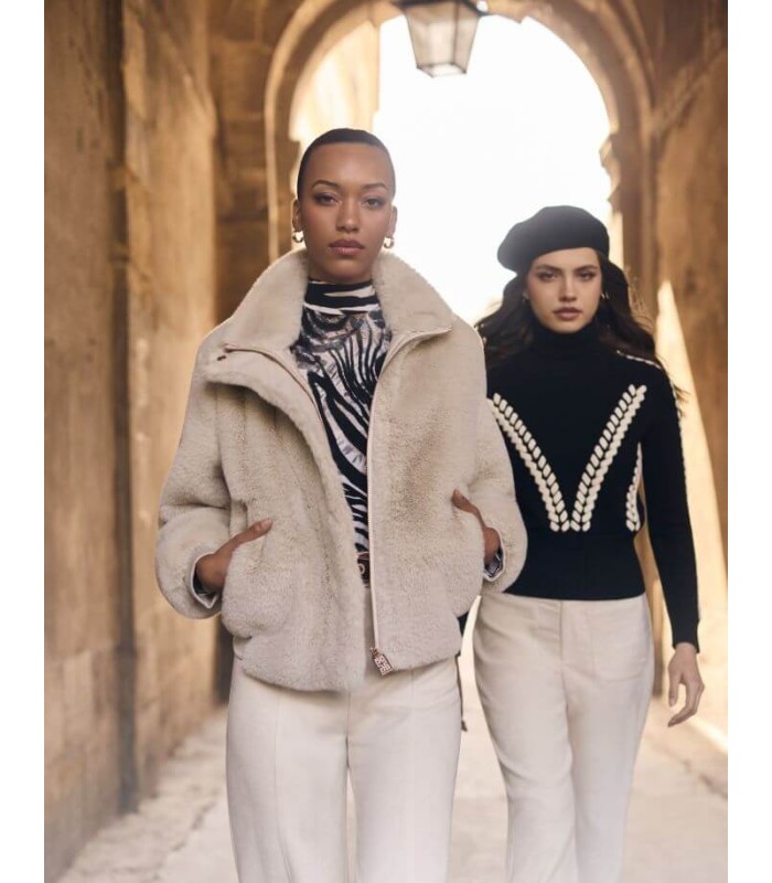 Chaqueta Pelo Perla Frank Lyman Mujer