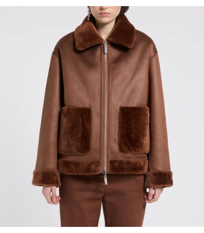 Chaqueta Reversible Caramelo Marella Mujer