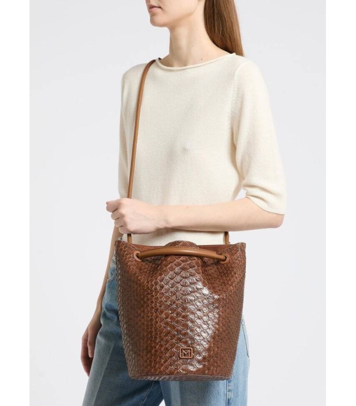 Bolso Cubo Marrón Marella Mujer