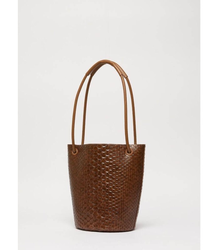Bolso Cubo Marrón Marella Mujer