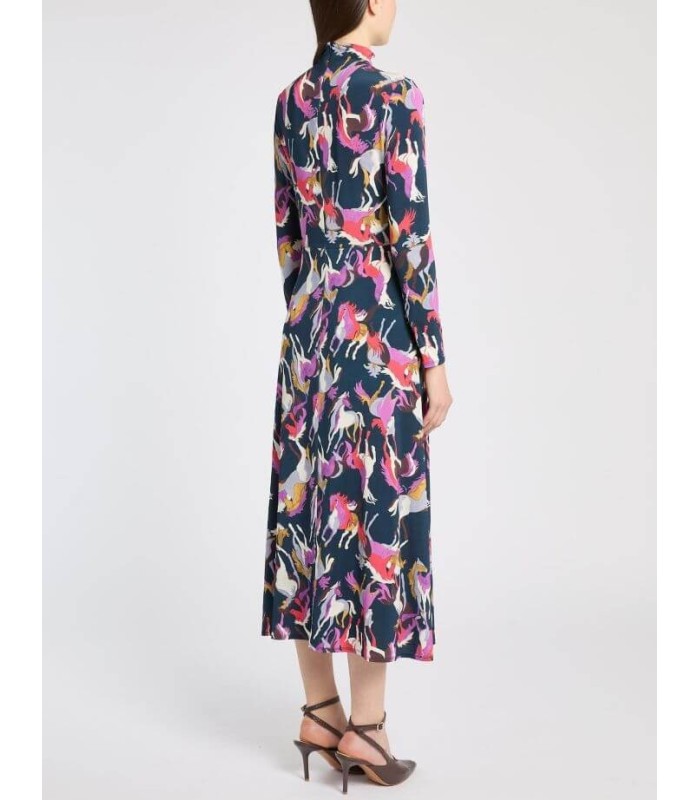 Vestido Estampado Caballos Marella Mujer
