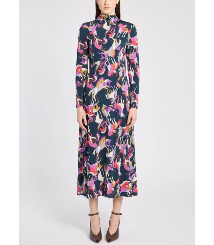 Vestido Estampado Caballos Marella Mujer