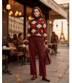 Jersey Estampado Rombos Marella Mujer