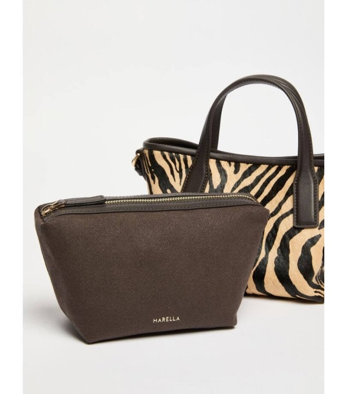 Bolso Estampado Cebra Marella Mujer