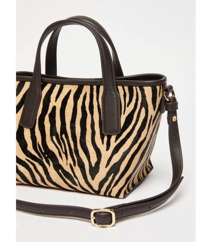Bolso Estampado Cebra Marella Mujer
