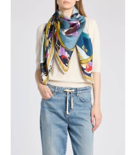 Pañuelo Estampado Caballos Marella Mujer