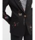 Chaqueta Negra Punto Bordada Vilagallo Mujer