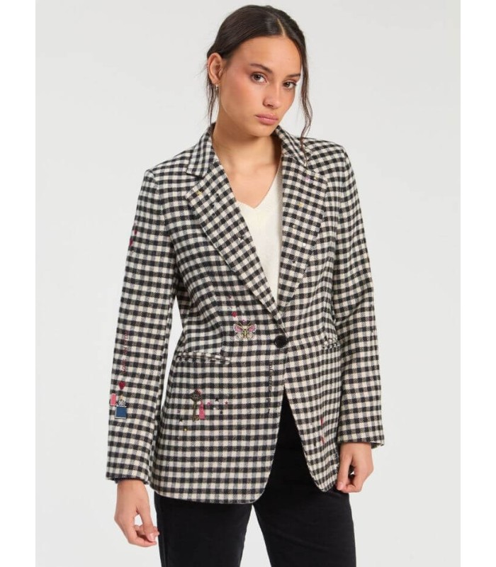 Chaqueta Cuadros Vichy Vilagallo Mujer