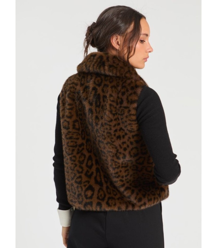 Chaleco Pelo Manchas Vilagallo Mujer