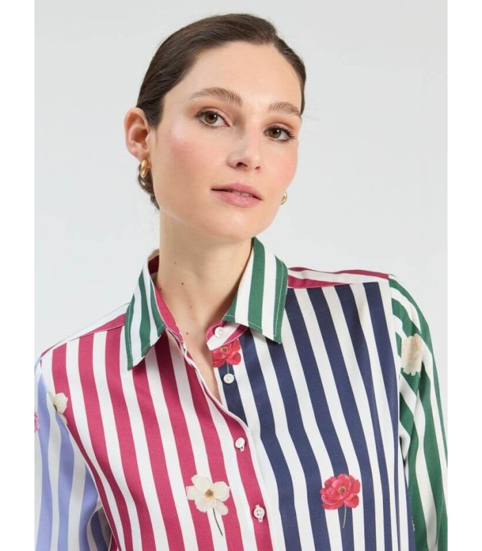 Camisa Rayas Colores Vilagallo Mujer