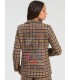 Chaqueta Camel Cuadros Vilagallo Mujer