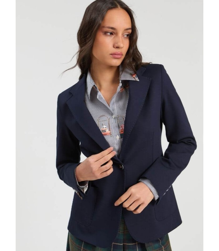 Chaqueta Punto Marino Vilagallo Mujer