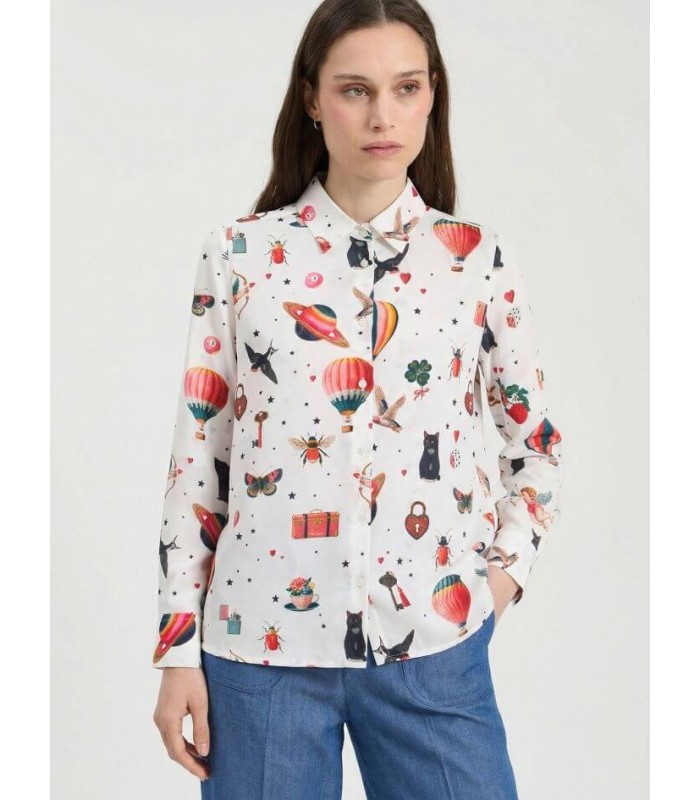 Camisa Estampada Cupido Vilagallo Mujer