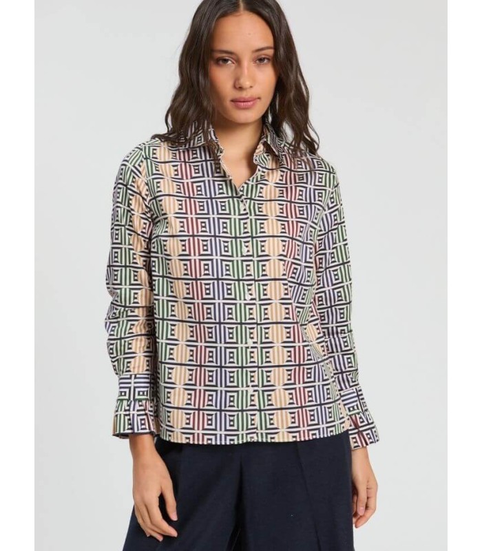 Camisa Estampado Geométrico Vilagallo Mujer