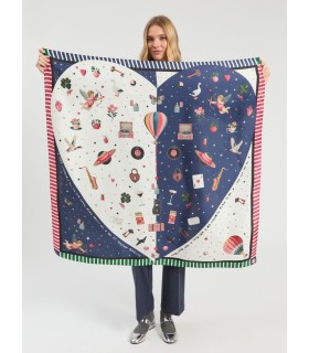 Chal Estampado Cupido Vilagallo Mujer
