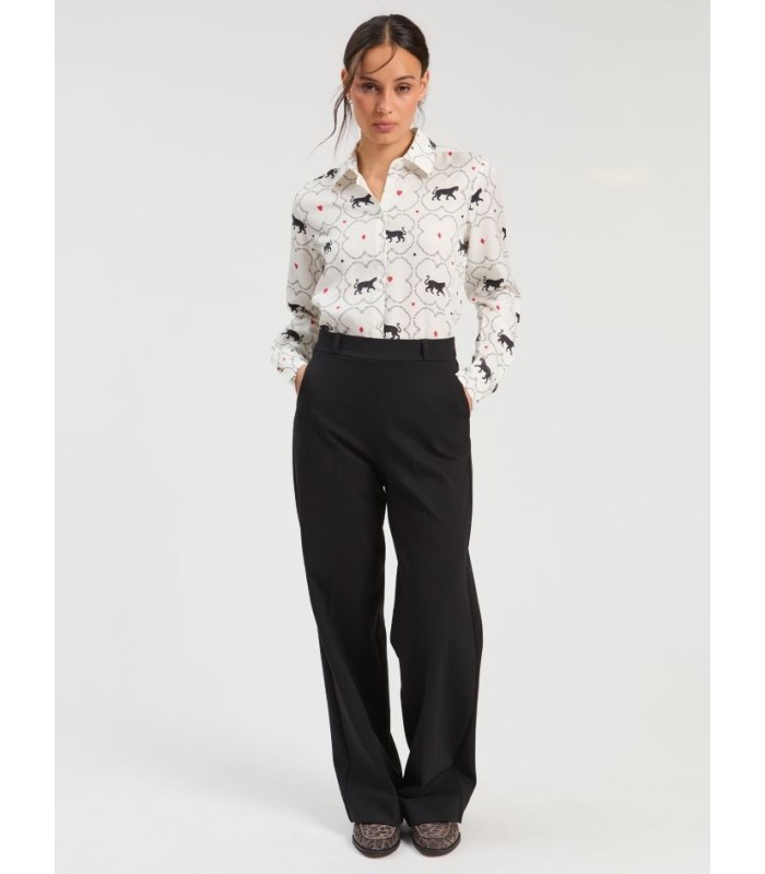 Pantalón Negro Punto Roma Vilagallo Mujer