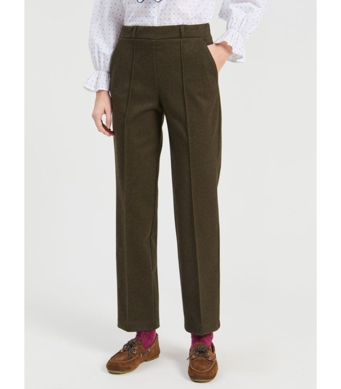 Pantalón Punto Verde Caqui Vilagallo Mujer