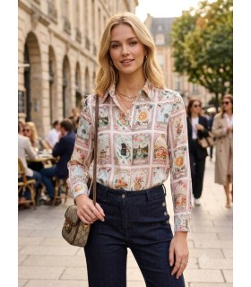 Camisa Estampada Madrid Vilagallo Mujer