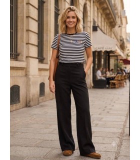 Pantalón Negro Punto Roma Vilagallo Mujer