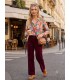 Camisa Estampada Tickets Vilagallo Mujer