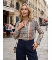 Camisa Estampado Geométrico Vilagallo Mujer