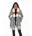 Capa Animal Print Punto Frank Lyman Mujer