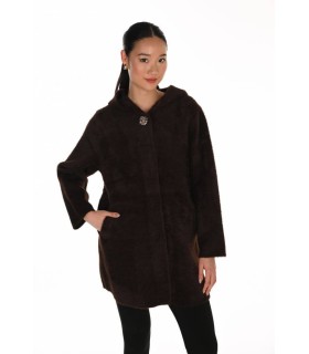 Chaqueta Pelo Marrón Frank Lyman Mujer
