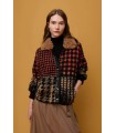 Chaqueta Estampada Pata Gallo Aldo Martins Mujer