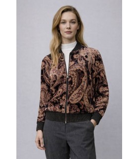 Chaqueta Punto Estampado Marrones Aldo Martins Mujer