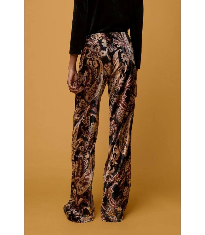 Pantalón Terciopelo Estampado Aldo Martins Mujer