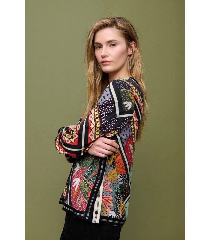 Top Estampado Punto Seda Aldo Martins Mujer